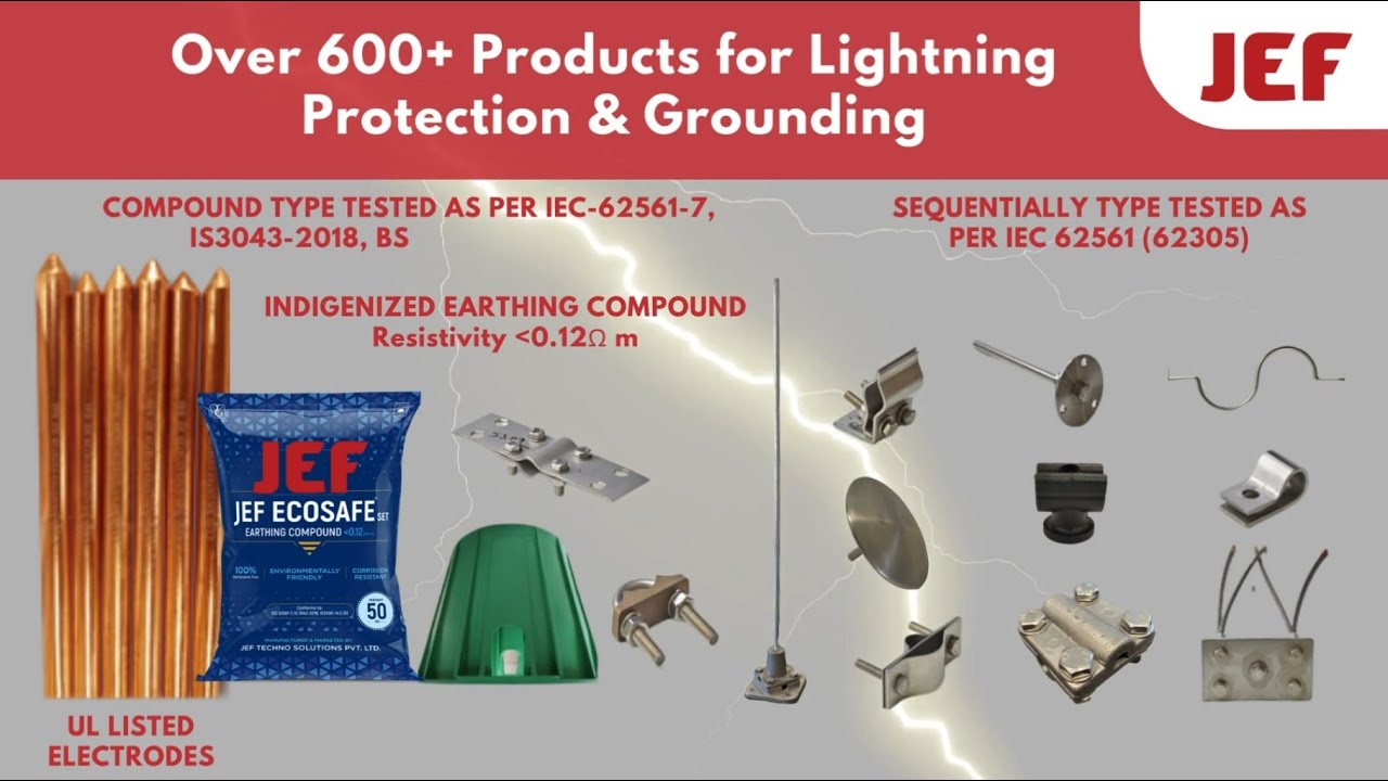JeftechnoIndia's tweet card. Earthing and Lightning Protection Solution - JEF Group