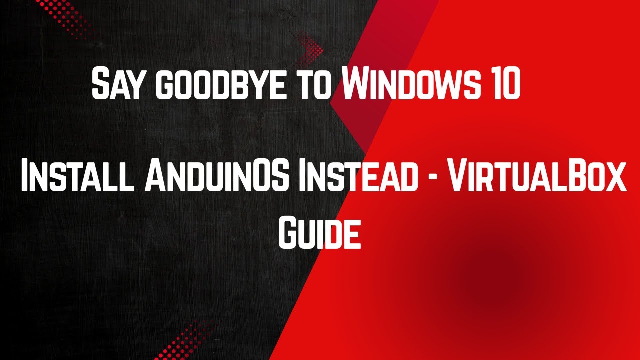 Linux_Beginners's tweet card. Say Goodbye to Windows 10 👋 Install AnduinOS Instead VirtualBox...
