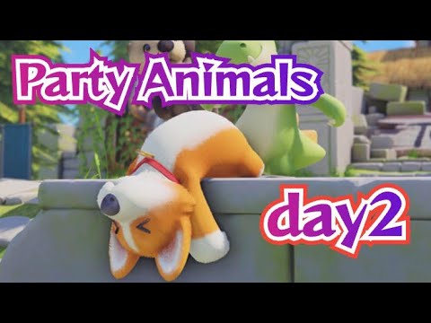 diner_ryukyu's tweet card. 「猫居るかな～？PartyAnimals！！のんびり配信ですよ～！　Day2　　#partyanimals #ゲーム実況 #vtuber