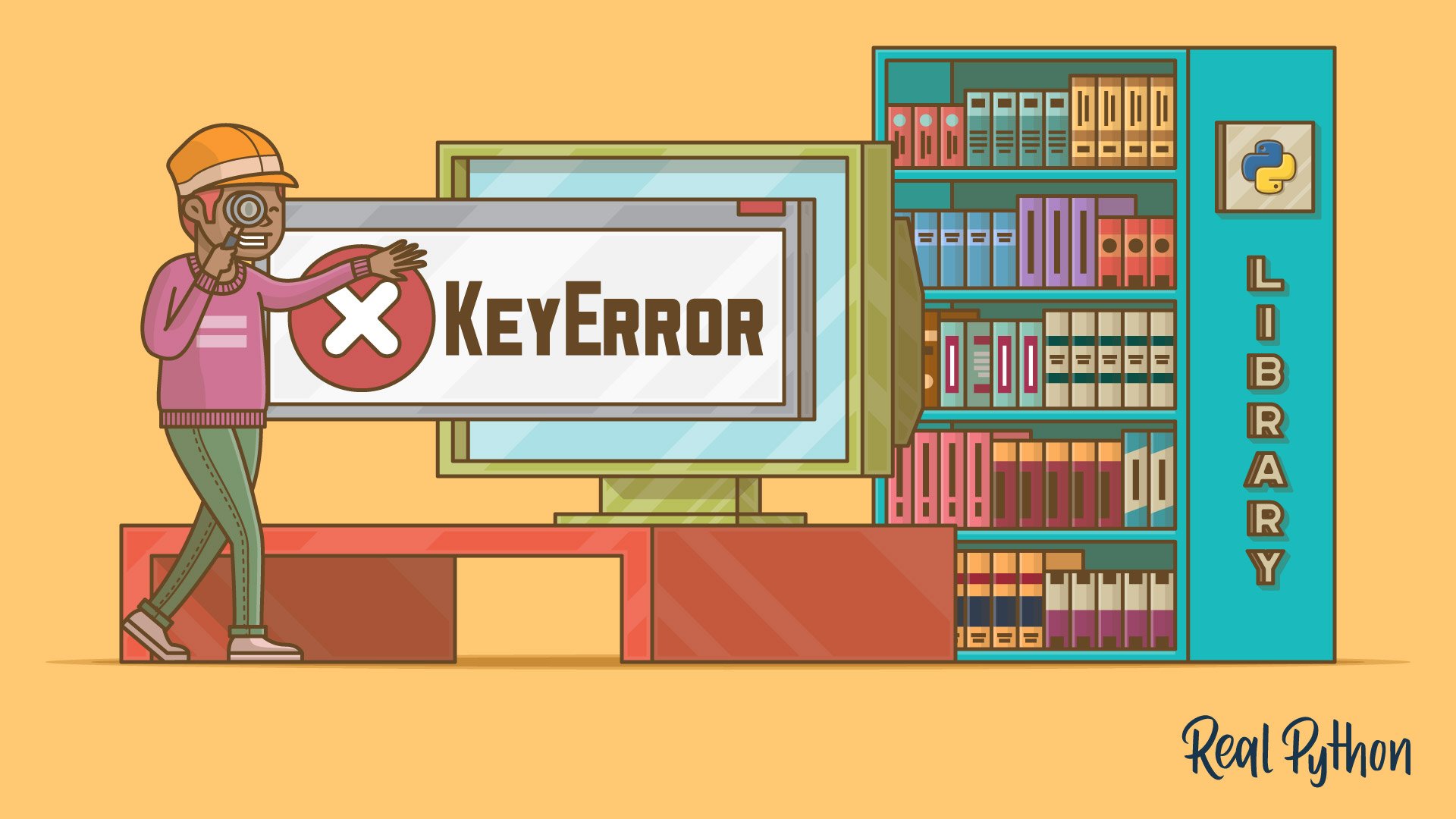 realpython's tweet card. In this course, you'll learn how to handle Python KeyError exceptions. They are often caused by a bad key lookup in a dictionary, but there are a few other situations when a KeyError can be raised as...
