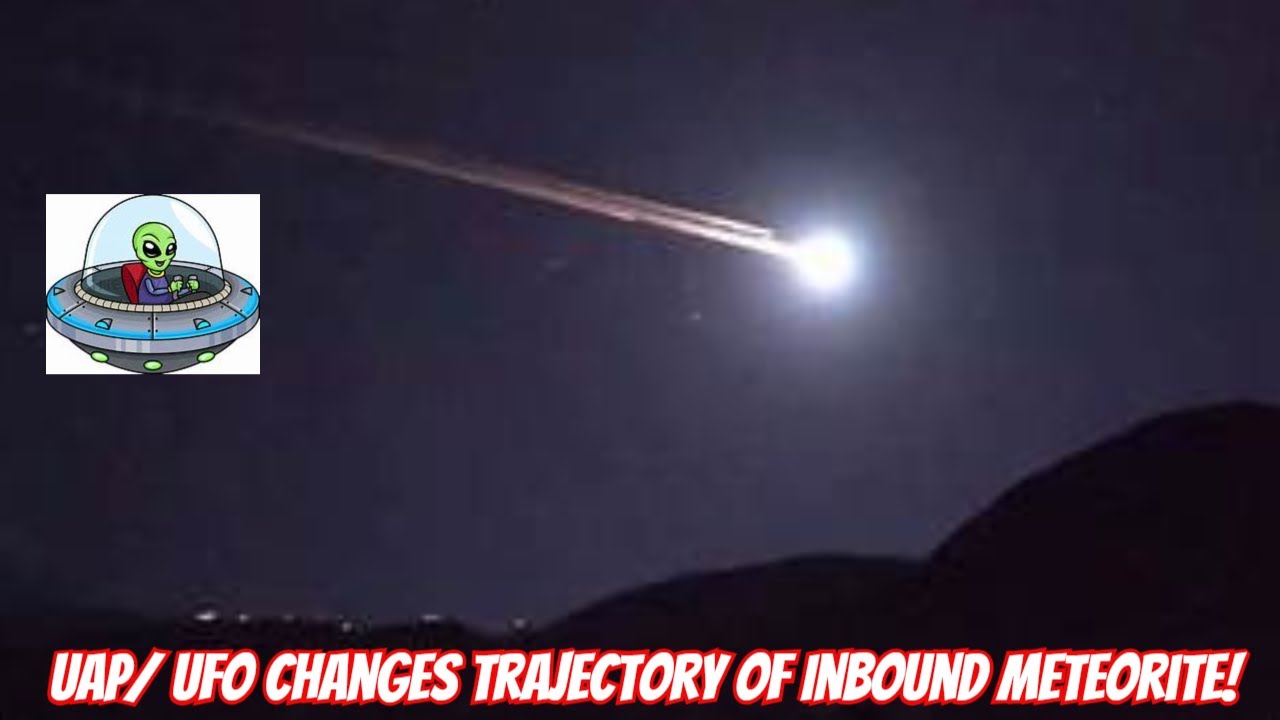 devduthie's tweet card. UAP/ UFO Changes Trajectory Of Inbound Meteorite!