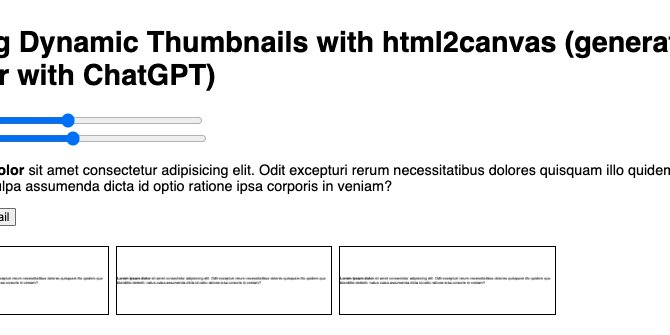 netsi1964's tweet card. Thumbnails are a great way to preview images, videos, or other content in a compact form. They are commonly used in image and video galleries, product listings, and more. But what if you want to...