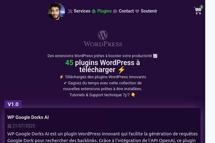 veilletechnoit's tweet card. Boostez votre site WordPress avec 45 plugins exclusifs signés Kevin Benabdelhak. Découvrez les nouveautés et son support technique 7/7.