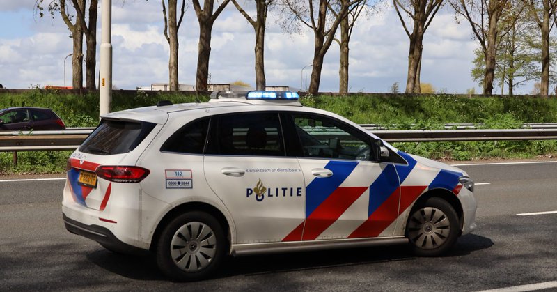 A20 afgesloten na aanrijding