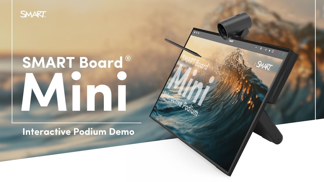 ThatsaSMARTIdea's tweet card. The SMART Board Mini - Face your audience. Not your notes.