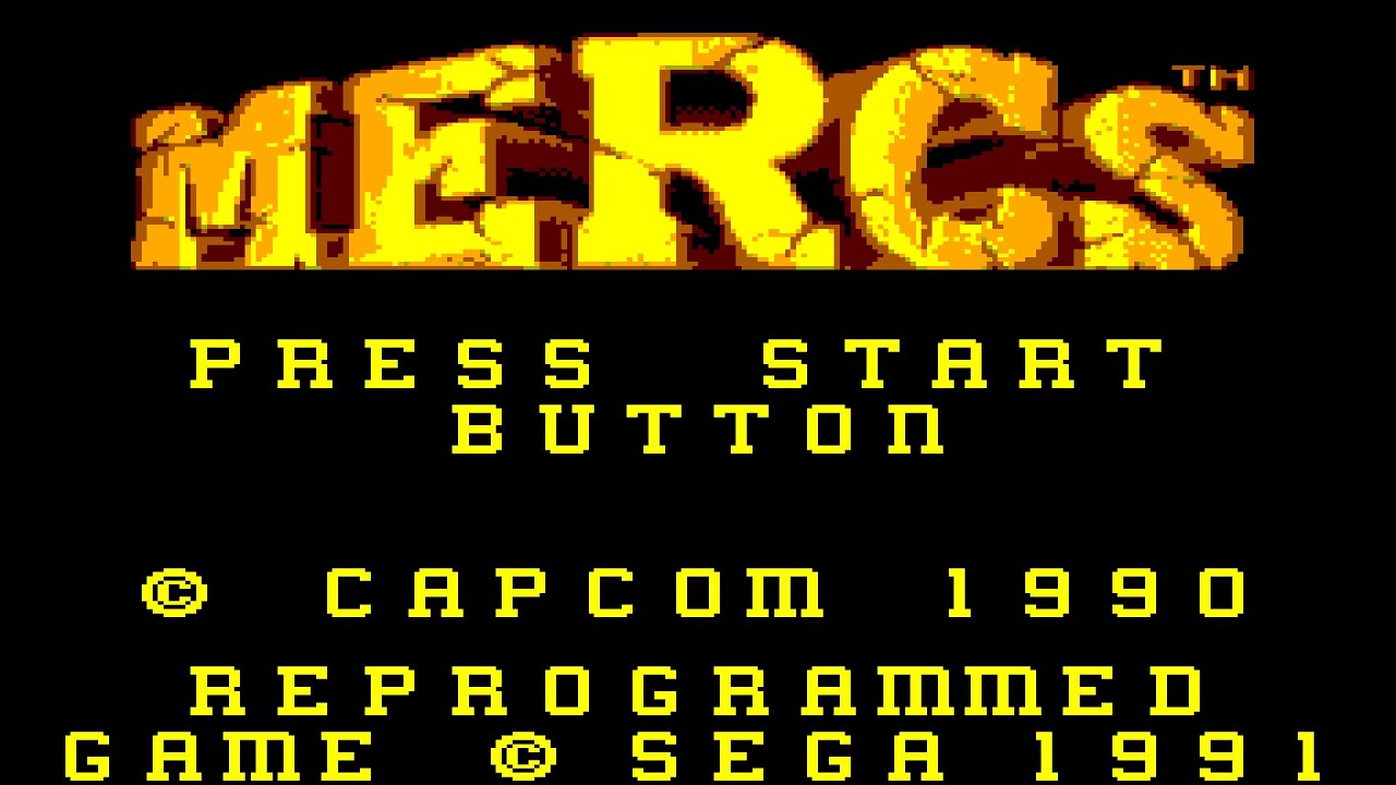 SRetroShock's tweet card. Mercs (Master System, PAL version) Intro