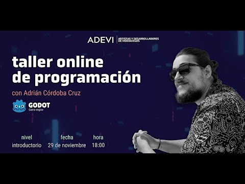 AdrianCCDev's tweet card. Taller Programación en Godot