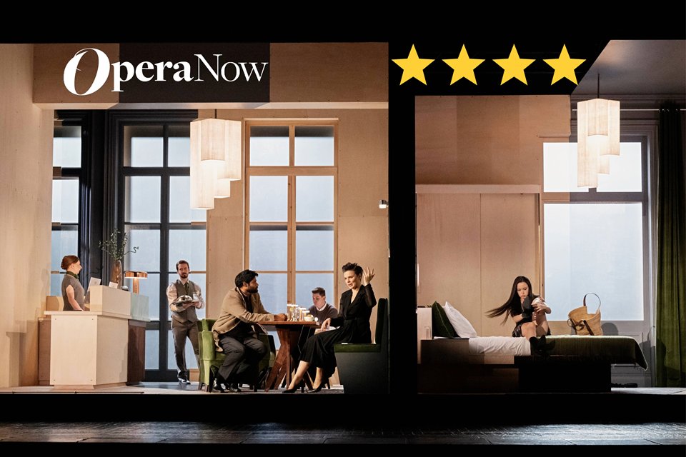 Operanow's tweet card. Mitchell’s production raises the dramatic intensity, and the narrative complexity, the results continuously provocative and confrontational