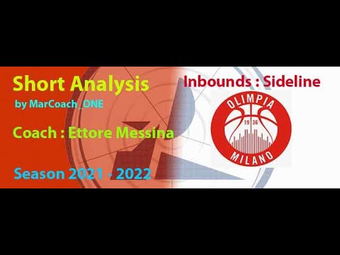 Marcoach_ONE's tweet card. Short Analysis - OLIMPIA MILANO - Inbounds: Sideline
