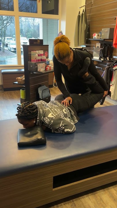 misbaddie_'s tweet card. Blind Woman Day at the Stretch Lab #dancer #hamstringexercises ￼