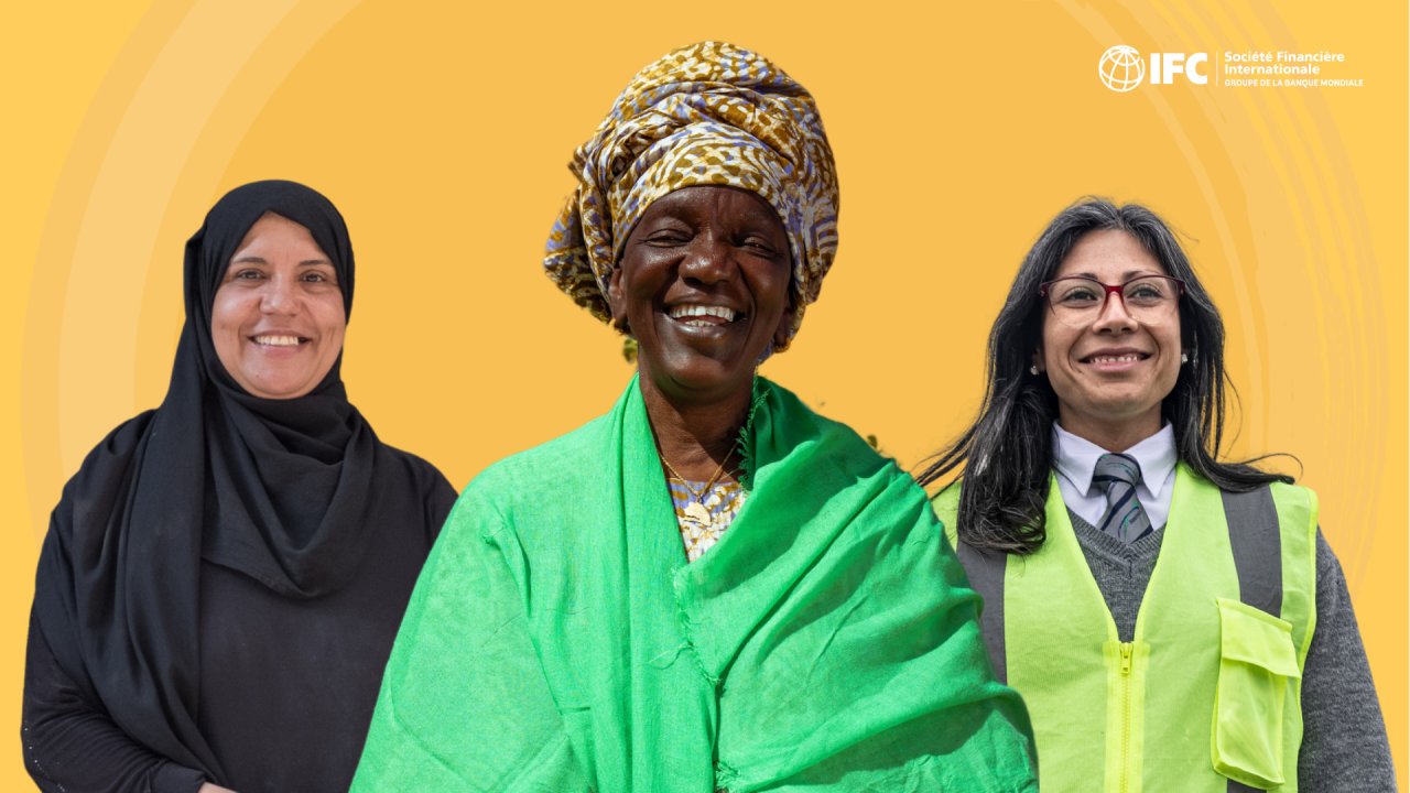 IFC_fr's tweet card. La participation des femmes à la vie économique n'est pas un simple objectif - c'est une priorité urgente et réalisable. Le thème d’IFC pour le Mois international des droits des femmes cette année, «...
