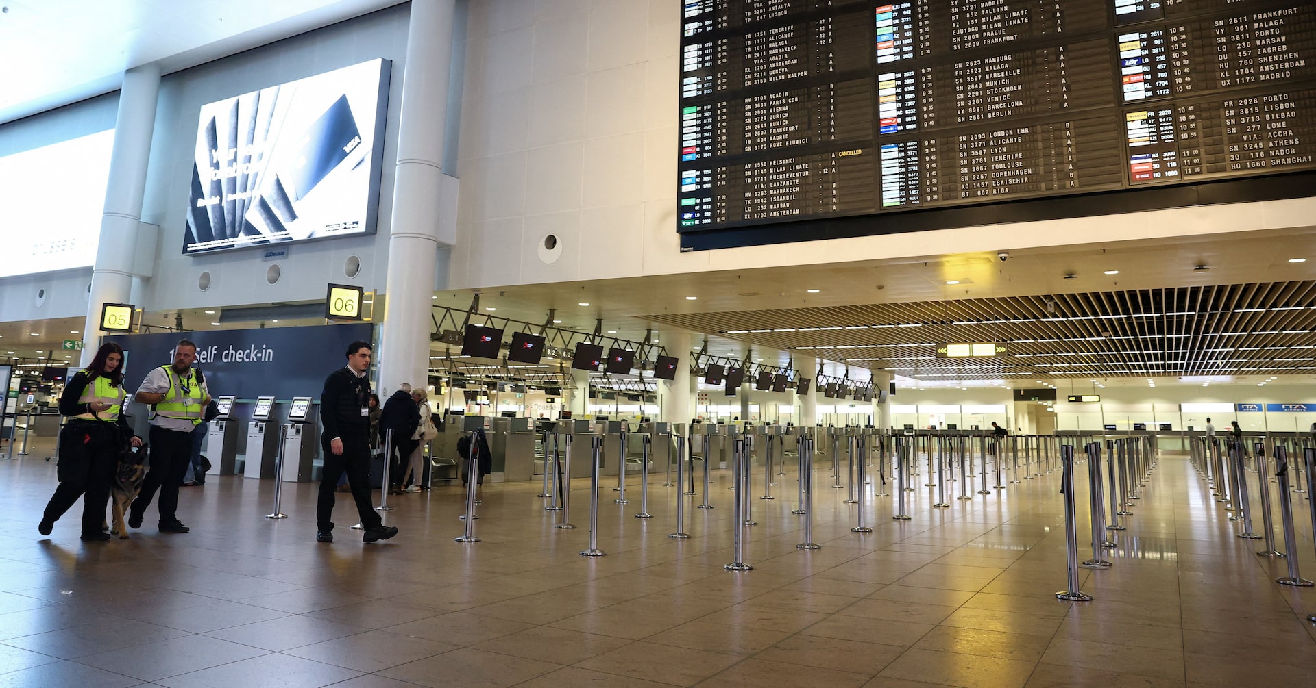 Reuters's tweet card. Brussels Airport said on Wednesday all flight departures scheduled for November 26 have been cancelled because part of its security and handling staff will be participating in a nationwide strike.