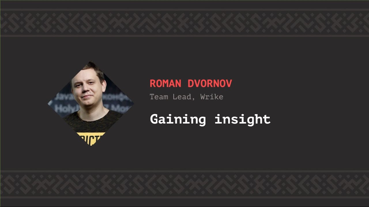 rdvornov's tweet card. Gaining insight, Roman Dvornov [CSS-Minsk-JS 2019]