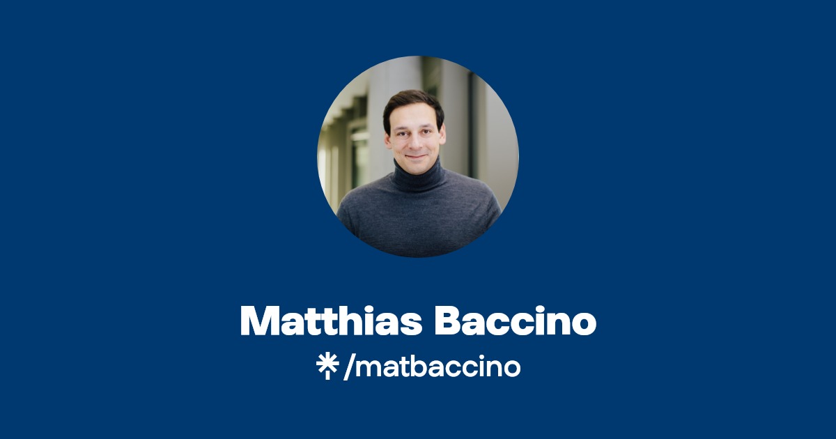 MatthiasBaccino's tweet card. Humaniste engagé