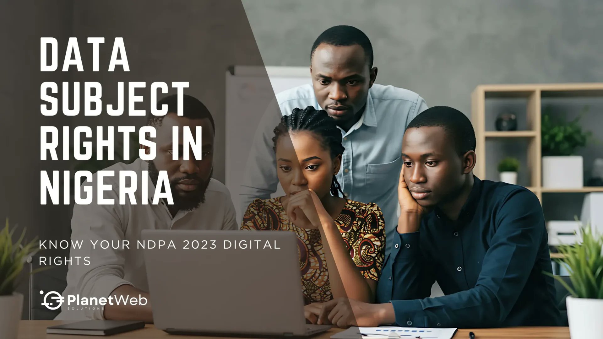 PlanetWebOnline's tweet card. Understand your data rights under Nigeria's NDPA 2023.