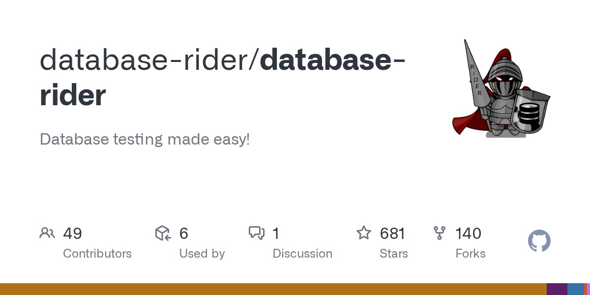 realpestano's tweet card. Database testing made easy! Contribute to database-rider/database-rider development by creating an account on GitHub.