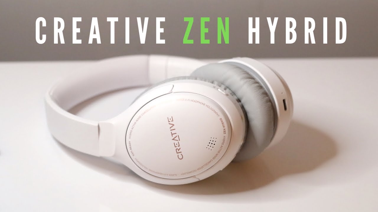 TechJayUK's tweet card. Creative Zen Hybrid Review | ANC Wireless Bluetooth Headphones