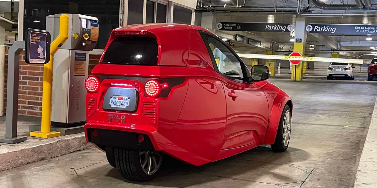 SOLO_Automotive's tweet card. The SOLO is a surprisingly delightful machine. I found myself preferring this one-person EV over my daily driver for short trips and errands.