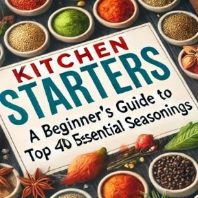 videos2watchnow's tweet card. Want to transform your home-cooked meals into restaurant-quality dishes? Learn how to season like a pro!"Kitchen Starters: A Beginner’s Guide to the Top 40 Essential Seasonings is your ultimate guide...