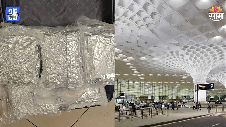 saamTVnews's tweet card. संजय गडदे, मुंबईमुंबई विमानतळावर मोठी कारवाई करत गांजा जप्त करण्यात आला आहे. महसूल गुप्तचर संचलनालयाने (DRI) तब्बल ३९.२ किलो हायड्रोपोनिक गांजा जप्त केला. विशेष