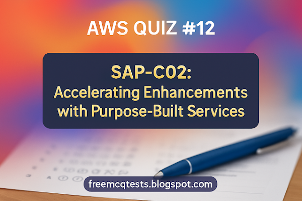 Crypto_AK69's tweet card. A comprehensive quiz focused on AWS purpose-built services, specialized databases, and AI/ML services for accelerating application enhancements.