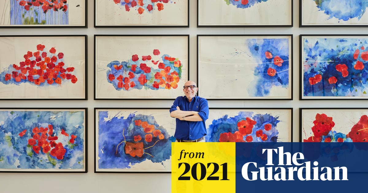 50Diary2020's tweet card. Brian Clarke spent his lockdowns painting hundreds of spirit-lifting watercolours, which are now on display in London