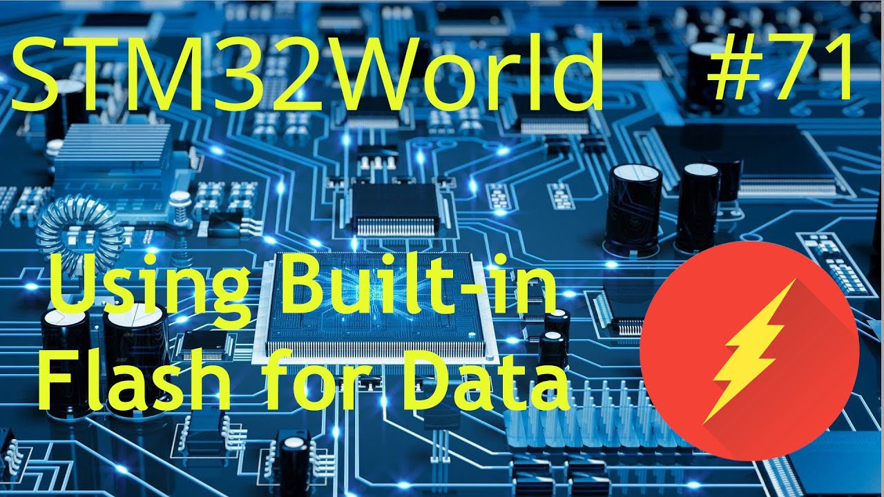 stm32world's tweet card. STM32 Tutorial #71 - Using Built-in Flash for data