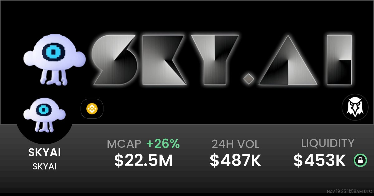 NFAProphet's tweet card. $0.02259 SKYAI (SKYAI) realtime price charts, trading history and info - SKYAI / USDT on BSC / PancakeSwap