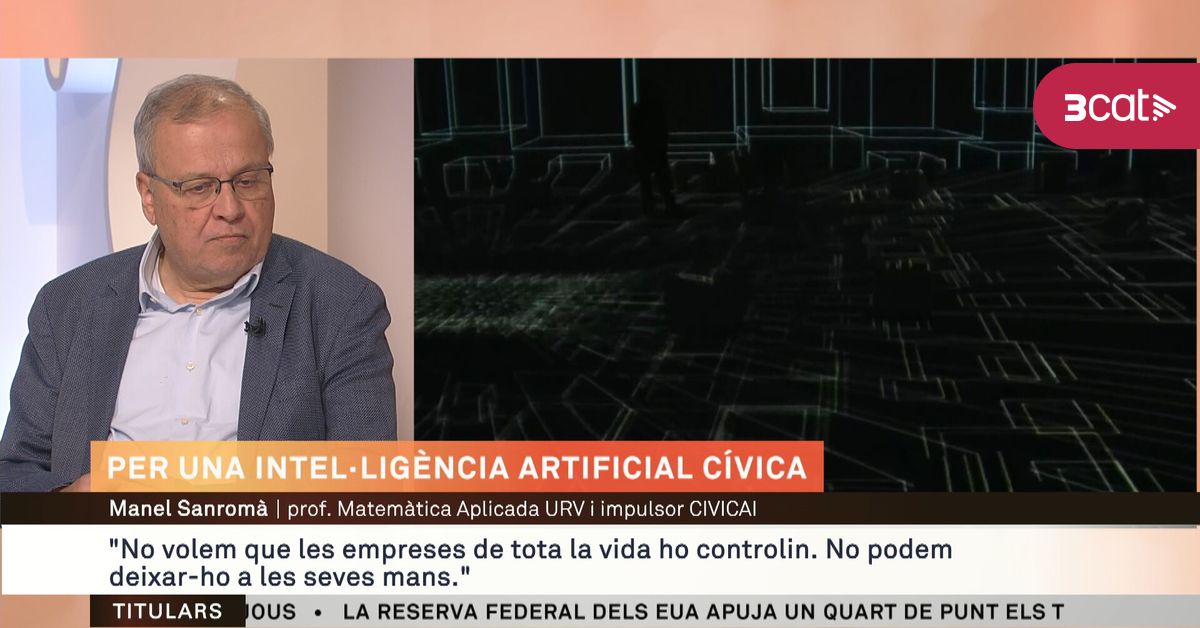 CIVIC_AI's tweet card. CívicAI és un organisme que treballa perquè les persones tinguin lliure accés a la intel·ligència artificial perquè el seu oportú i significat desenvolupament i socialització siguin ètics i pel bé...
