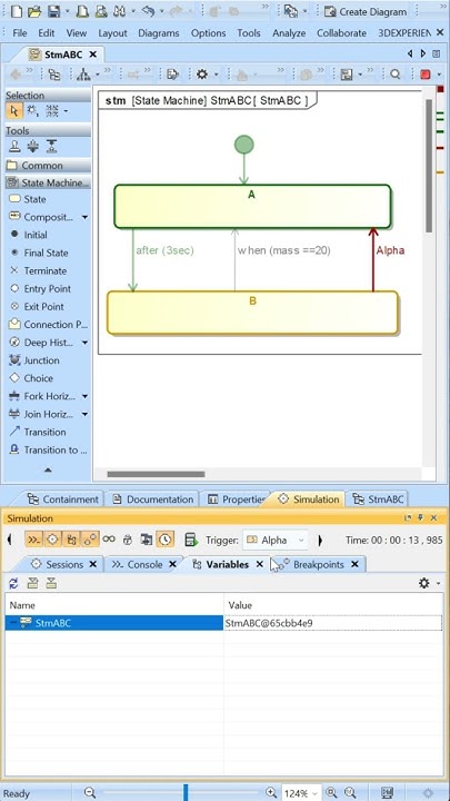 CameoMagicSolns's tweet card. Transition Trigger Signal Event | State Machine Diagram #sysml...