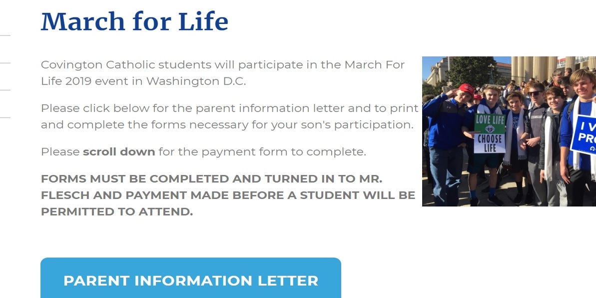 USATODAY's tweet card. A Catholic high school in Kentucky faced backlash Saturday after the video showed a group of young men surrounding indigenous marchers in Washington.