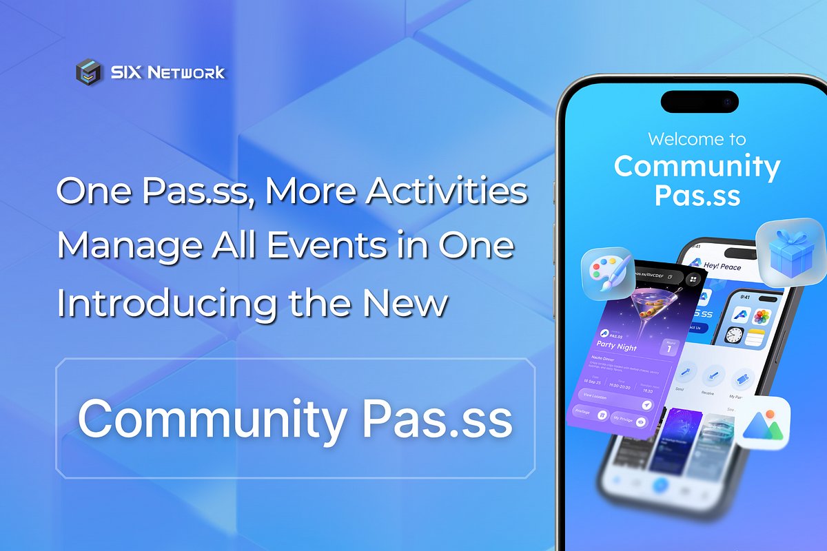 theSIXnetwork's tweet card. A new feature from Pas.ss by SIX Network designed to make every community more engaging, connected, and seamlessly integrated with the…