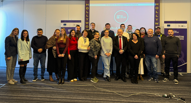 pod_lupom's tweet card. Koalicija za slobodne i poštene izbore „Pod lupom“ nastavlja s aktivnostima usmjerenim na jačanje kapaciteta organizacija civilnog društva u oblasti