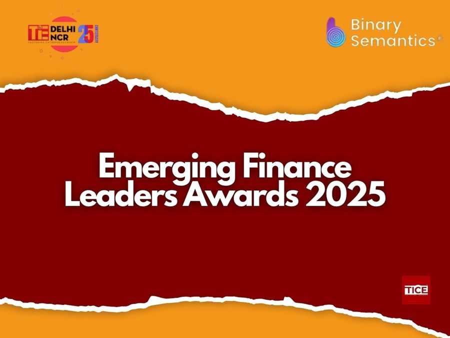 TiceNews's tweet card. TiE Delhi-NCR and Binary Semantics announce the 3rd edition of the Emerging Finance Leader Awards 2025 to honor visionary CFOs. TICE Partnership Programme