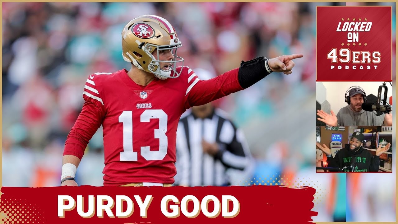 BDPeacock's tweet card. RAPID REACT: Brock Purdy Replaces Injured Jimmy Garoppolo in Statem...
