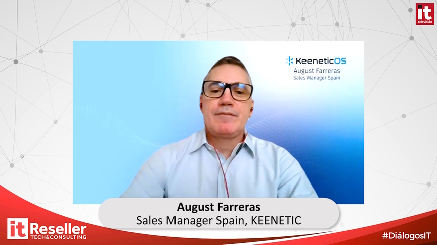 ITReseller_ITDM's tweet card. "Keenetic Partner Program es una alianza para crecer con más valor", August Farreras, Keenetic