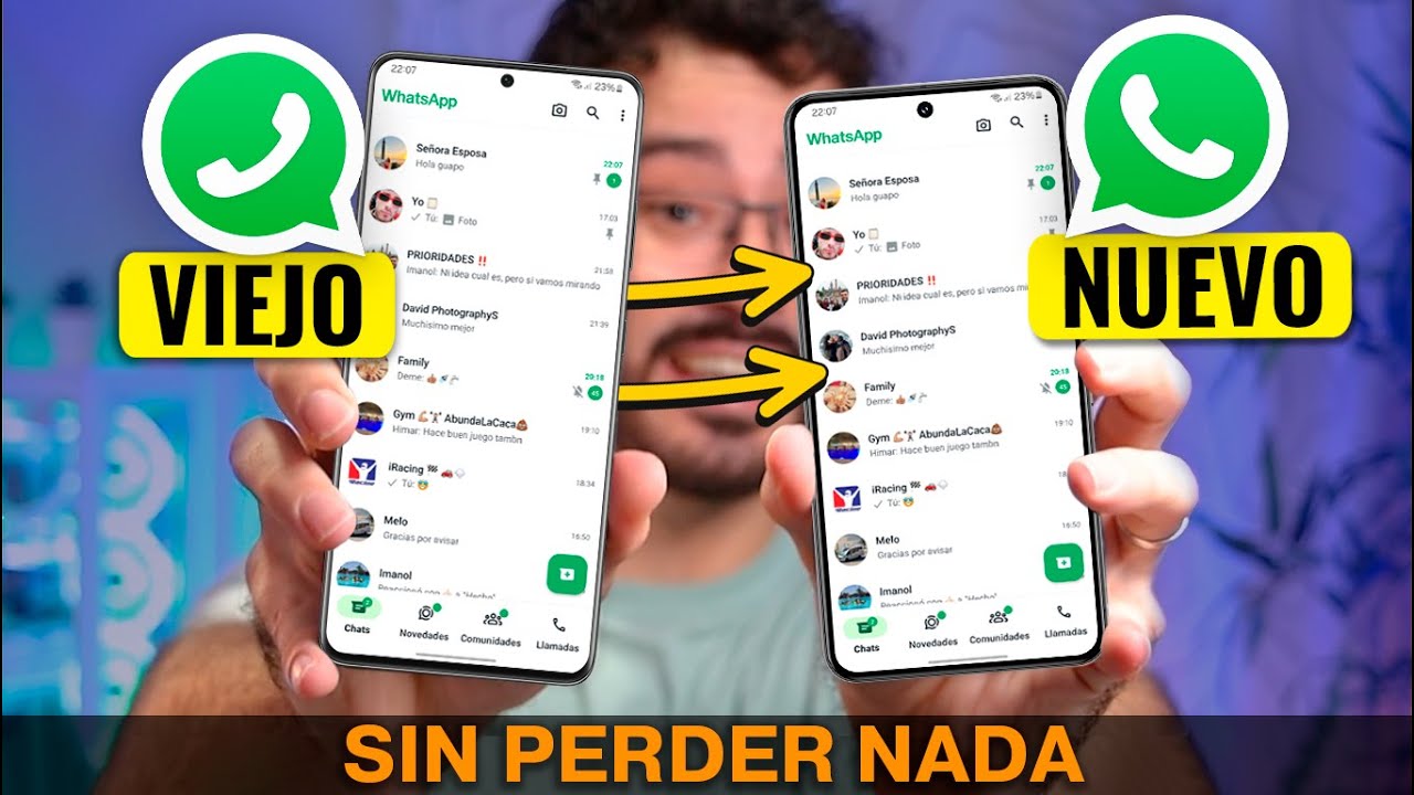 AndroidConsejos's tweet card. Como PASAR WhatsApp de un móvil a otro 👉 (SIN PERDER LOS CHATS)