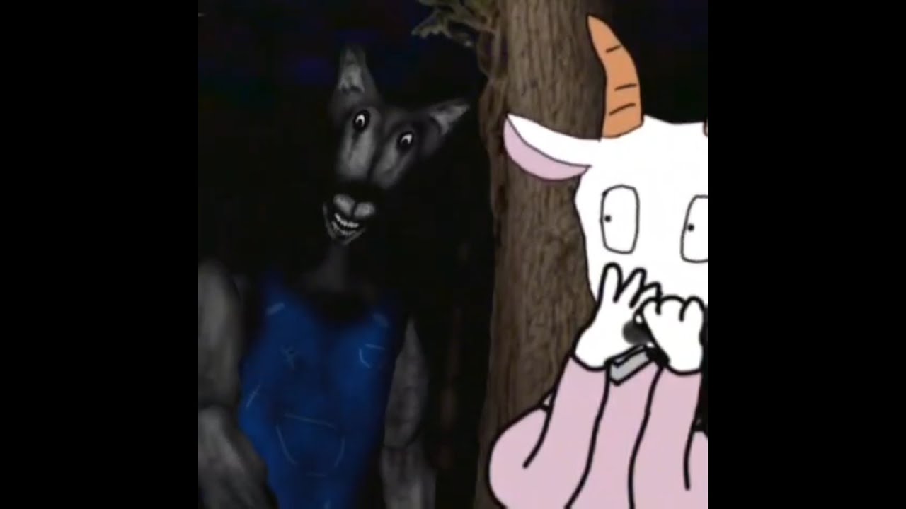 itzur_localcoco's tweet card. The Wolf and the Seven Little Goats (Analog Horror)