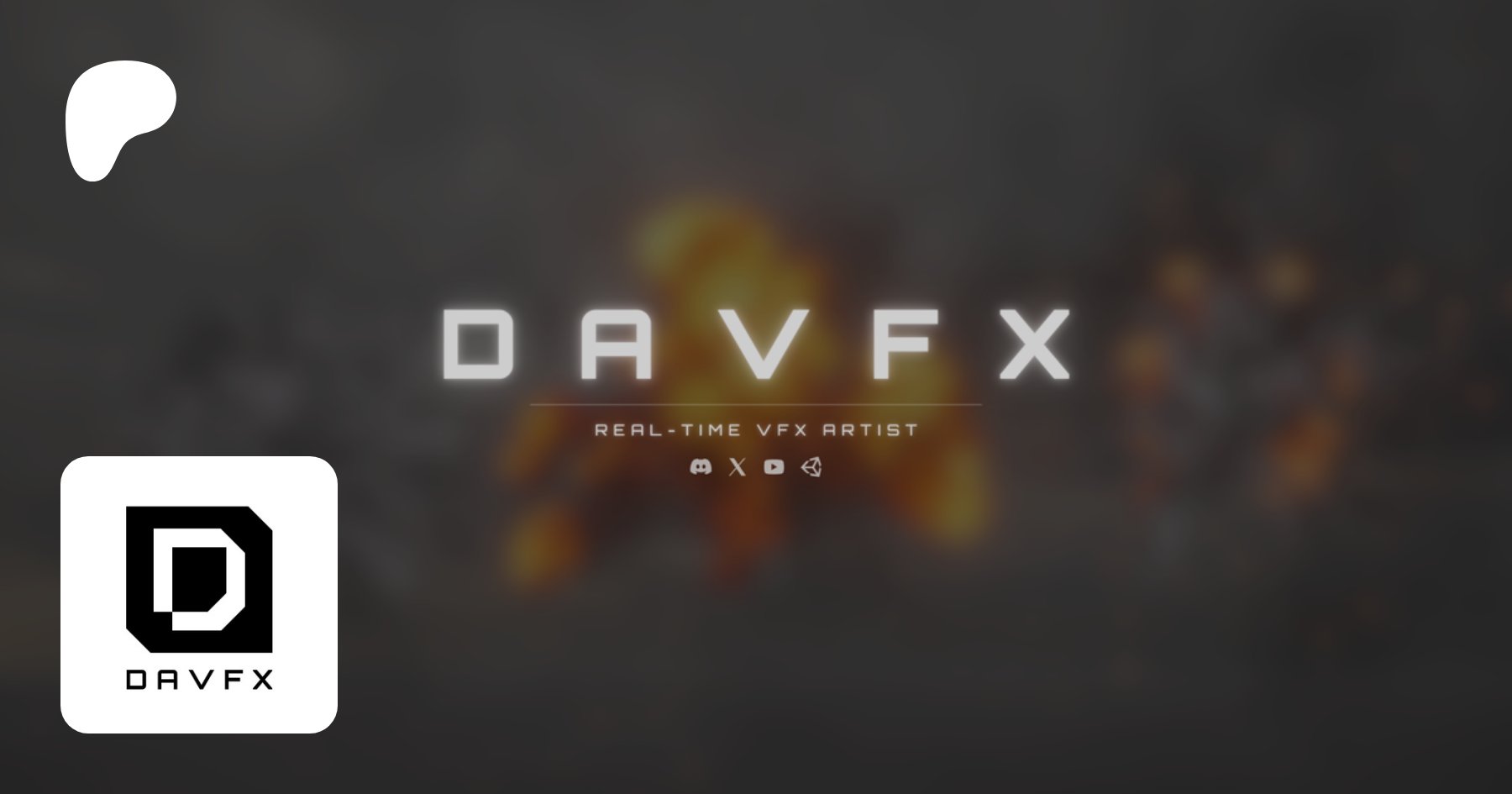 DAVFX_0's tweet card. Real-time VFX Artist