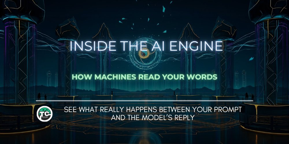 TechscribeCntrl's tweet card. How language models actually think