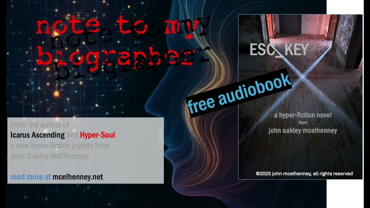 jmacofearth's tweet card. Note To My Biographer, a chapter from ESC_KEY by John McElhenney...