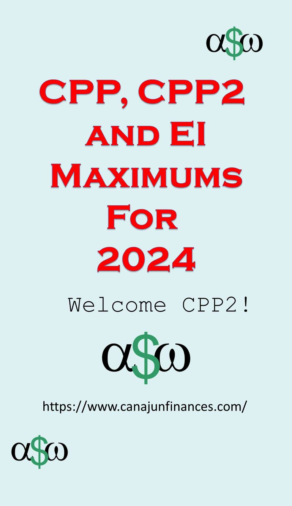 bigcajunman's tweet card. What are the CPP and EI Max for 2024? EI is up from 2023, but luckily are not following inflation, yet. The joys of the New Year! Welcome CPP2!