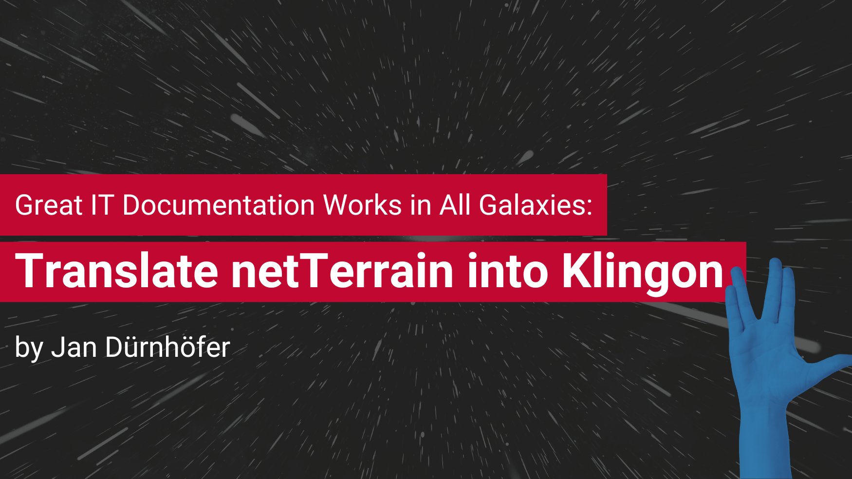 netterrain's tweet card. Every once in a while, we all need to translate something into Klingon. With netTerrain, you can do this. In this blog (and video – click here to watch it), you’ll learn how to localize strings in...
