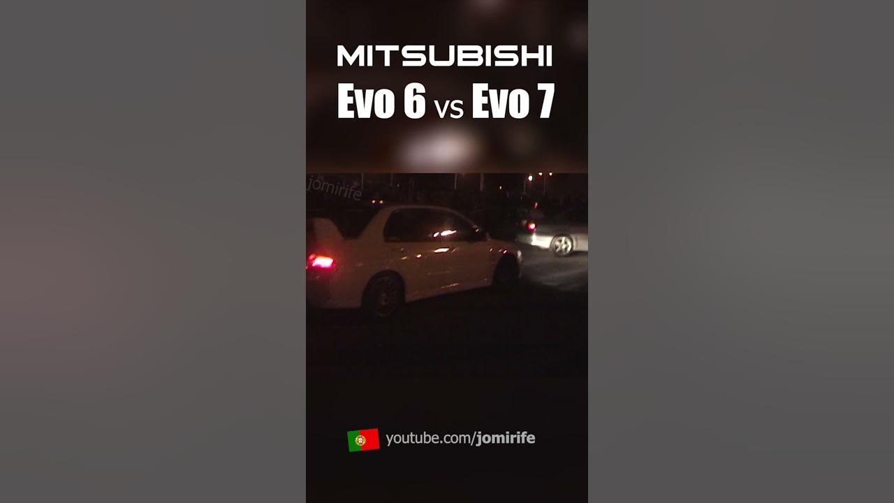 jomirife's tweet card. Mitsubishi Lancer EVO 7 vs. EVO 6 –– adoro este carro 🇵🇹🩳