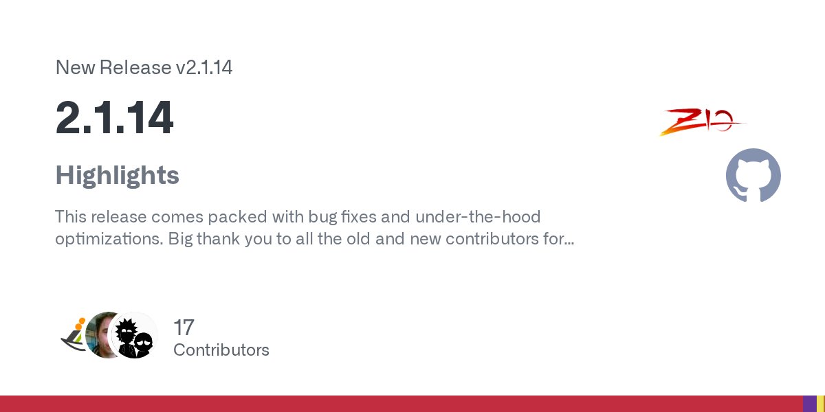 guizmaii's tweet card. Highlights This release comes packed with bug fixes and under-the-hood optimizations. Big thank you to all the old and new contributors for their work in this release! Important Runtime behaviour c...