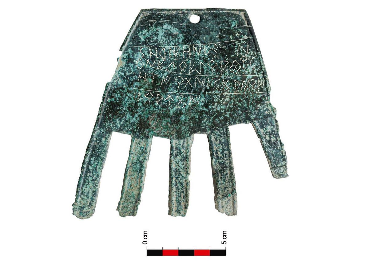 nlsc's tweet card. Archaeologists unearthed the 2,100-year-old artifact in northern Spain and discovered the inscription contains two words that resemble those of the modern language Euskara