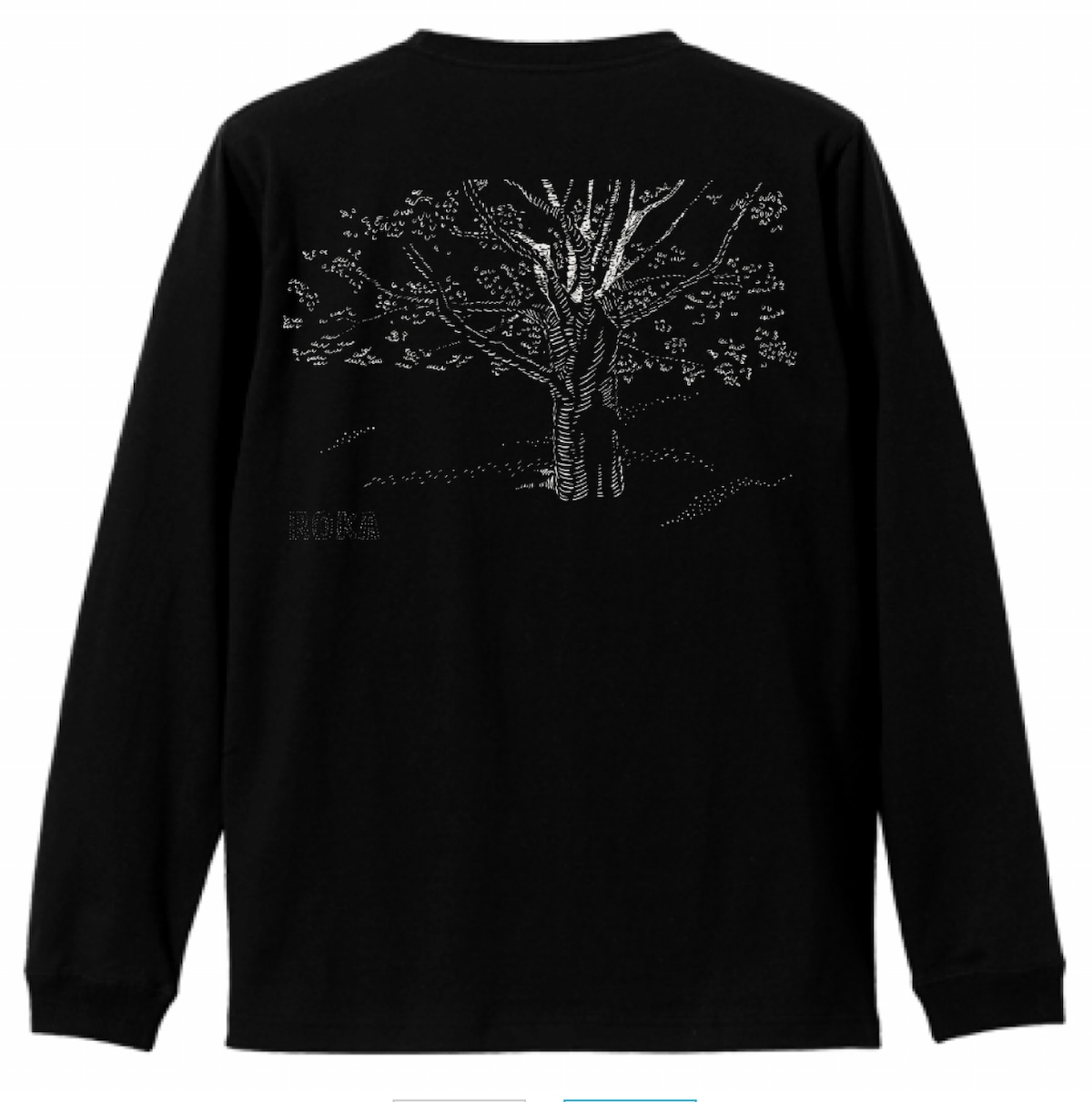 kyoGGGtaro's tweet card. ROKA Tの長袖バージョンです。今回は新色の黒です。涼しい季節によろしかったらどうぞ。【受注期間:2025年10月1日23:59まで。】※10枚に満たない場合は生産を取りやめる場合がございます。ご発送は10月の中旬〜下旬ごろを予定しています。---都立蘆花恒春園の静かで開放的な雰囲気をイメージしてデザインしてみました。実際に公園にある大きな木をメインのモチーフにしていて、よく見るとMikh...