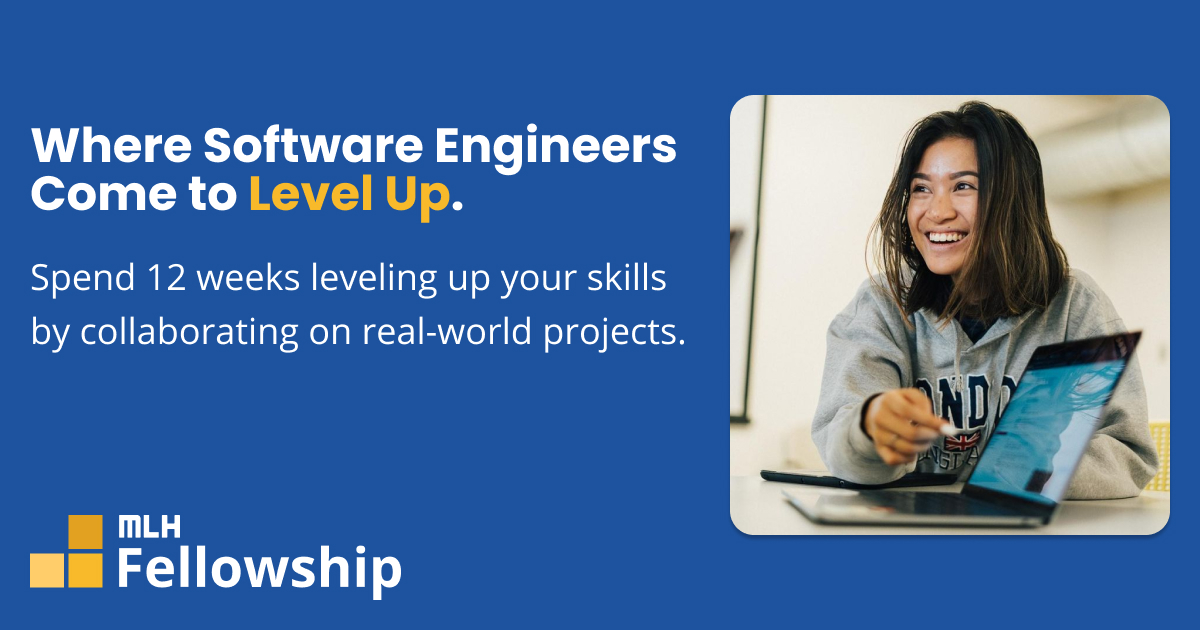 GamingZythum's tweet card. The MLH Fellowship helps technologists level up. Spend 12 weeks building our your portfolio and contributing to software the world depends on under the guidance of expert mentors.