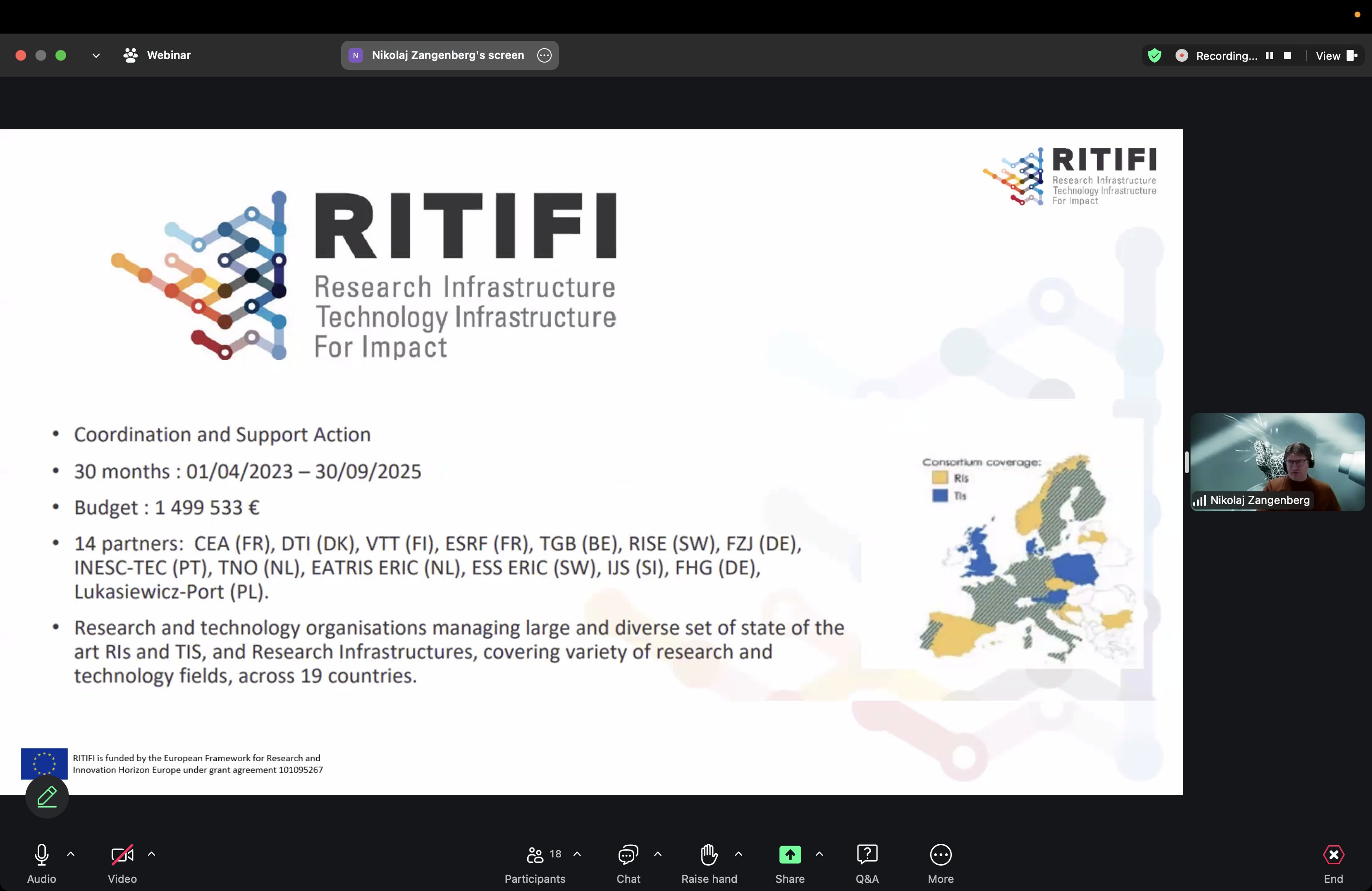 RITIFI_project's tweet card. Join the RITIFI project's online event exploring the role of clean hydrogen in innovation-driven Research and Technology Infrastructures.