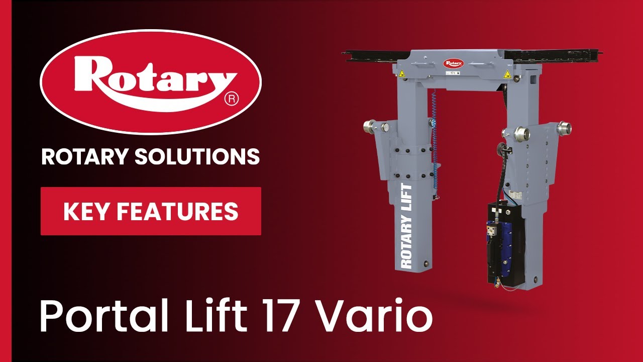 SimLabSoft's tweet card. Rotary Portal Lift 17 Vario - Key Features